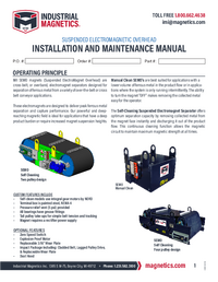 Thumbnail of document Suspended Electromagnet Separator (SEMO) Manual