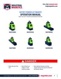 Thumbnail of document BUX Series Battery Powered Lift Magnets